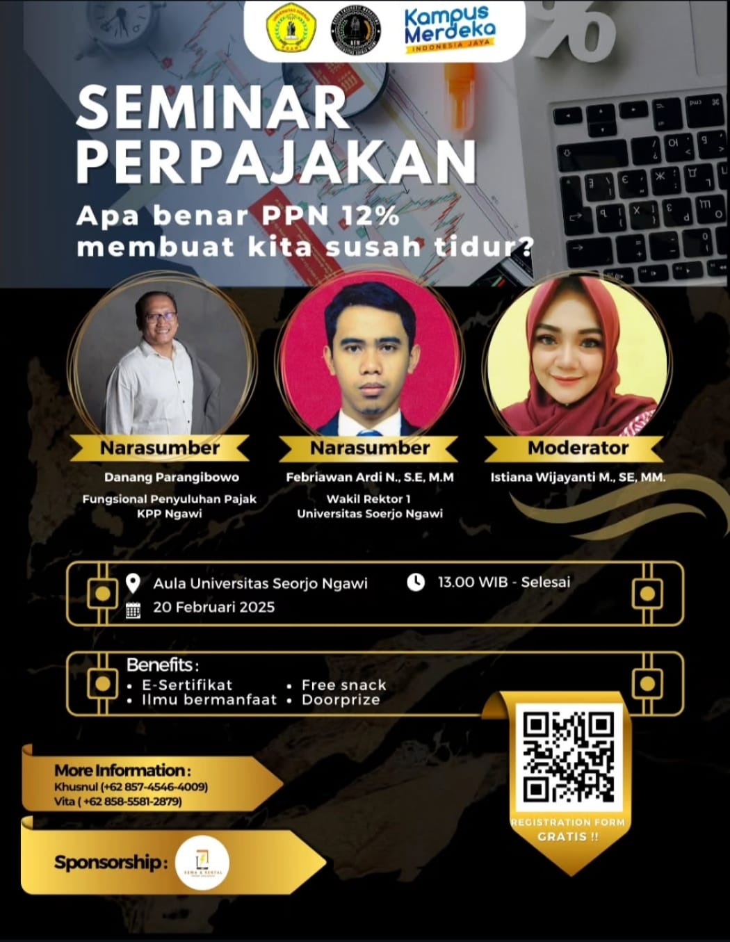 Seminar Perpajakan : Apa Benar PPn 12% membuat kita susah tidur?